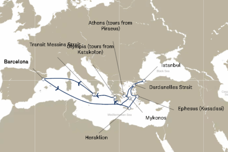 Mediterranean and Greek Islands Itinerary