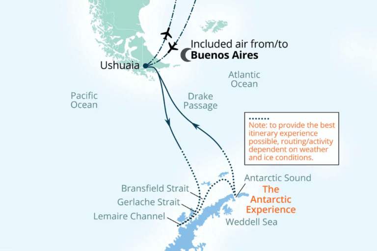 The Great White Continent Itinerary