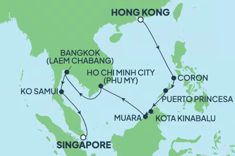 NCL Asia Itinerary