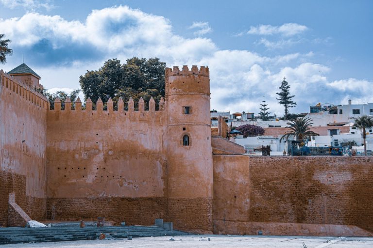 Explore the ancient walls and towers of Rabat, showcasing captivating architecture.
